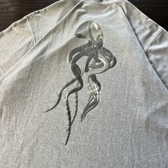 Vintage Oakley Software Metal Squid T-Shirt 90s Y2K Medusa Cyber Archive L RARE