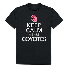 University of South Dakota Coyotes NCAA College Cotton Keep Calm T-Shirt S-2XL