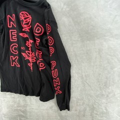 Neck Deep Long Sleeve Shirt Mens Medium Black Red Generic Pop Punk Band Tee Rose