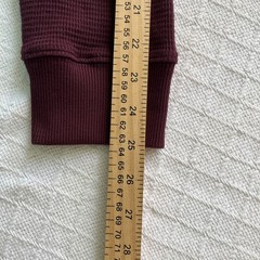 Men’s Thermal Waffle Knit Shirt XL Burgundy Crewneck Layer Banded Cuffs Workwear