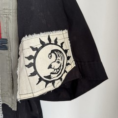 Levellers Custom Shirt Size 3XL Short Sleeve Black 19.5” Collar Punk Handmade