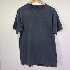 90s Faded Polo Ralph Lauren Pocket T Shirt Size M Made In USA Single Stitch