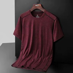 Men Big & Tall T-Shirt 6XL 7XL 8XL Casual Short Sleeve Polyester Stretch