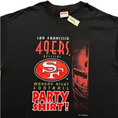 Vintage 90s San Francisco 49ers T Shirt 1993 Nutmeg Single Stitch Thrashed XL