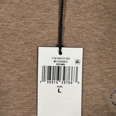 Polo Ralph Lauren Shirt Mens L Brown Custom Slim Fit Classics Pony Tee