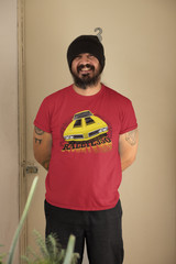 Classic car shirt yellow 70 Olds Cutlass Rallye 350 – Light shirt color version