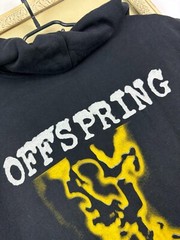 Vintage 90’s Offspring Smash Band Jacket Sleveless Shirt Rare Hooded Size L