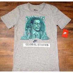 NIKE KD EASY MONEY DOLLAR GREY BLACK RETRO BLUE GREEN SHIRT SZ SMALL 659909-063