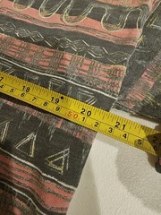 Frank Tribal Geometric Pattern T Shirt Mens M Distressed 90s Style Tee