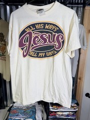 Living Epistles Tultex All His Ways All My Days L Vintage Shirt 22×30
