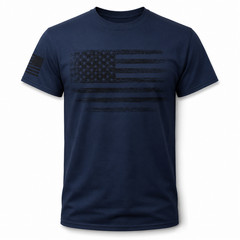 USA Distressed Flag T-Shirt Patriotic American Flag Graphic Tee Men’s S-5XL