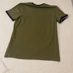 Free Planet Mens Ringer Pocket T-Shirt Olive Green Size M NWT
