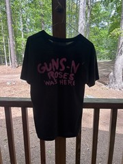 1987 Guns-N-Roses Was Here Tour Tee 26.5” Shoulder To Waist 19” Pit To Pit