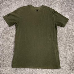 Under Armour Shirt Mens S Green Project Rock Brahma Bull Graphic Tee HeatGear
