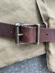 Filson Tincloth Game Bag Size 30 USA Made Vest Strap Leather Belt Closure