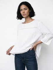 Maglietta bianca in cotone casual larga