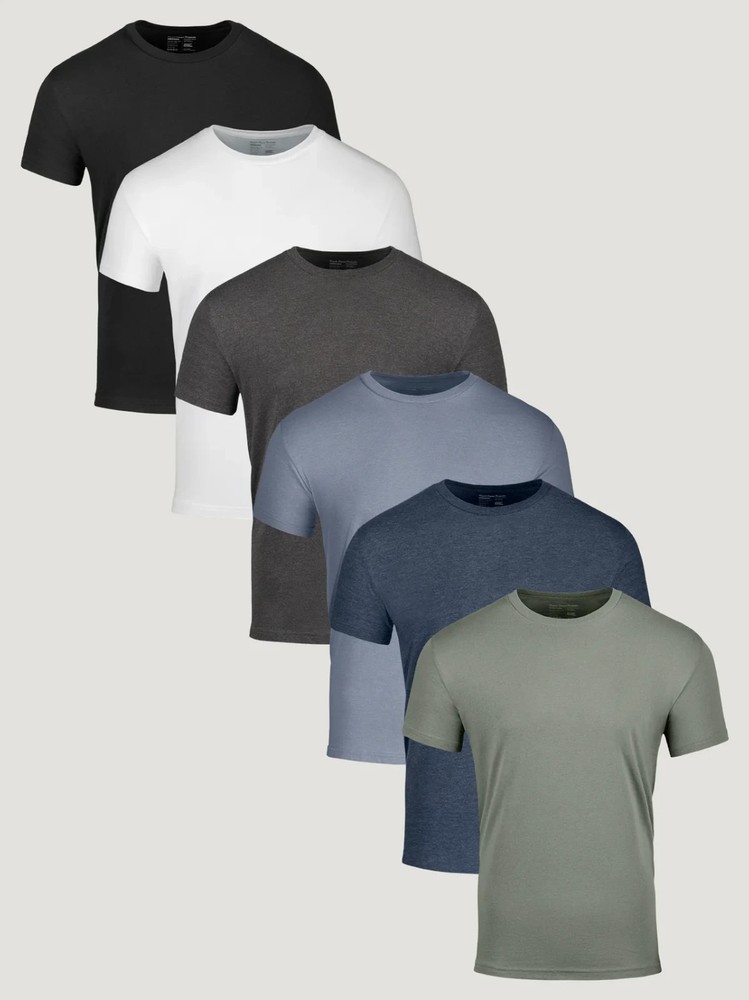 Fresh Clean Threads Best Sellers Crew 6-Pack – Short FIT – SHIPS FREE!