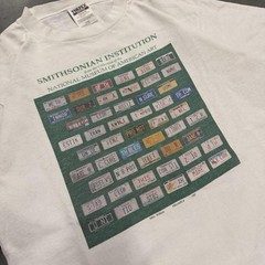 Vintage 80s Smithsonian National Museum American Art License Plate T-Shirt L