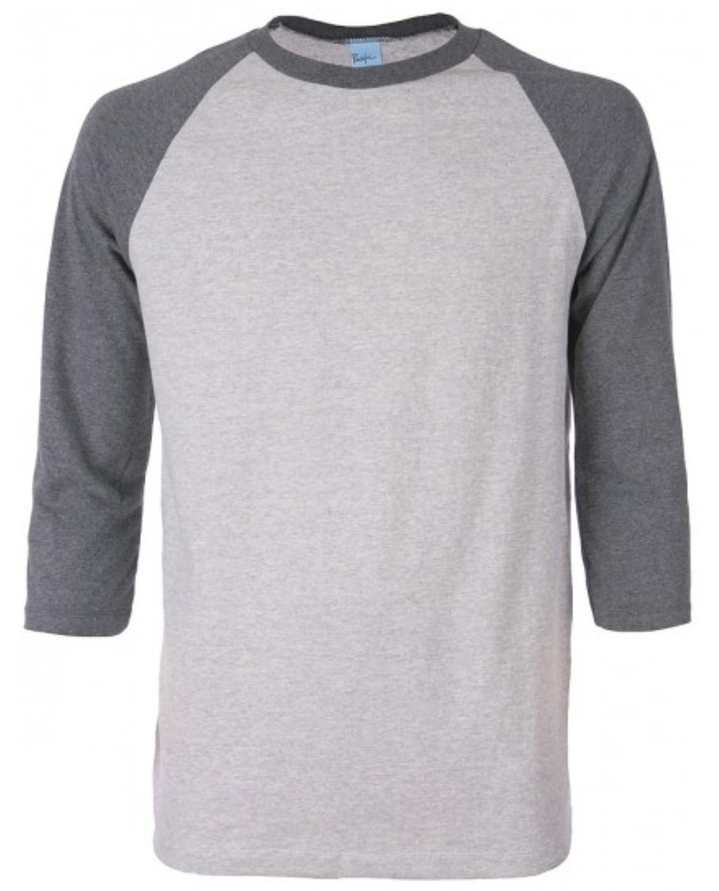 Pacific Men’s Raglan 3/4 Sleeve Soft Cotton Baseball Jersey T-Shirt Tee