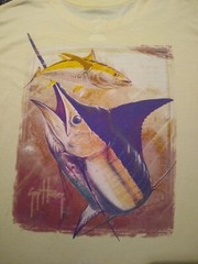 Guy Harvey Shirt AFTCO Bluewater Men’s 2XL Long Sleeve Fishing Sailfish Graphic