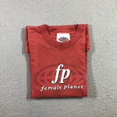 Vintage Female Planet T Shirt Mens M Red single stitch