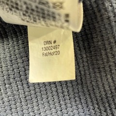 Eddie Bauer Thermal Shirt Mens Large Blue Waffle Knit Crewneck Outdoor Casual