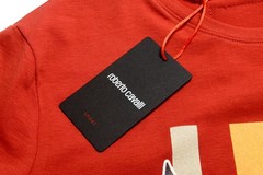 Roberto Cavalli “SPORT” Men’s Red Graphic Stretch T-Shirt US 2XL IT 56