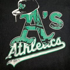Pro Athletic Y2K T-Shirt Mens 2XL Black Graphic Cotton MLB Oakland A’s