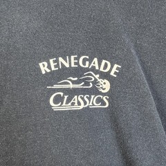 Renegade Classics Shirt Mens 3XL Black Biker Motorcycle Graphic Tee Wolf