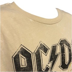 AC/DC Back In Black Hells Bells Shirt Men 3XL Cream Short Sleeve Retro 2024