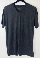 Galaxy By Harvic Grey V-neck Jersey Basic Short Sleeve T-Shirt Lot Of 2 Size 2XL
