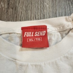 Full Send Rona Season T-Shirt White Size XL Graphic Tee 100% Cotton