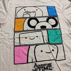 Cartoon Network Adventure Time Jake Finn BMO Bubblegum Panal Beige Size Large