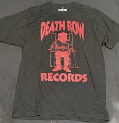 Death Row Records American Record Label Black Shirt sz L HIP HOP RAP 90s Music