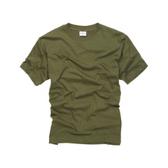 Army T Shirt US Combat Military Tactical Style Cadet Short Sleeve Gym Top Olive
