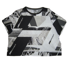 Women’s Puma BMW MMS Motorsport Street Cropped T-Shirt Black & White XL New W/T