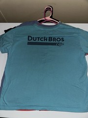 Bulk of 5, Dutch Bros Coffee Women’s M Multicolor Crew Neck Short Sleeve Tees
