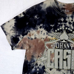 Johnny Cash Tie Dye T-Shirt Mens Large Man In Black Logo County Music Nashville