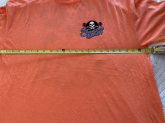 JOE BLOW TEES from SHERPERS “SEAS THE DAY!”, 2XL, TANGERINE, NWT & FREE SHIP
