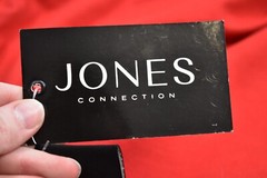 Jones Collection Rhinestone T-Shirt Red Short Sleeve Lion Circle Mens Large