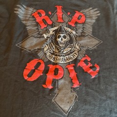 Sons Of Anarchy Rip Opie Road Gear T-Shirt Men’s Large Biker Motorcycle EUC