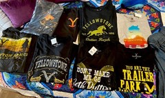 Lot Of (35)Yellowstone Shirts ~small To 2xl Cotton New Very Soft Material New
