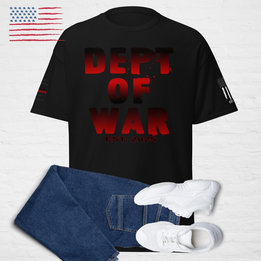 Department of War Est 2025 DOW Military DARK MAGA T-shirt