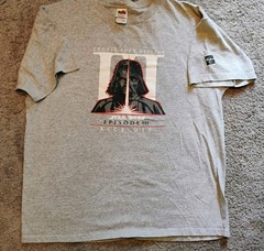 Star Wars Episode III 3 Kickoff Hasbro Exclusive Gray T-Shirt Men’s XL