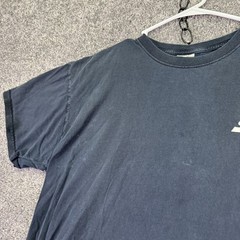 Fruit Of The Loom Shirt Mens XL Blue Black Snap-on Logo Graphic Tee Workwear