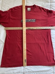 Vintage Nike Spell Out Block Letter Long Sleeve Red 90s USA Mens Size Large