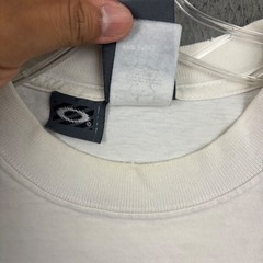 90s Vintage Oakley Software T-Shirt Mens Medium White Center Hit Saw Logo Skater