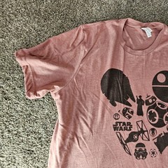 Disney star wars 2Xlarge shirt size Burgandy Bella-Canvas 2XL Short Sleeve