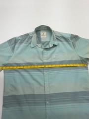 Polo Mens Shirt Light Blue Striped Cotton Button Up Logo XL Regular