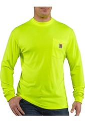 Carhartt Men’s XL Regular Relaxed Long Sleeve Forced Color Enhanced Shirt Yellow
